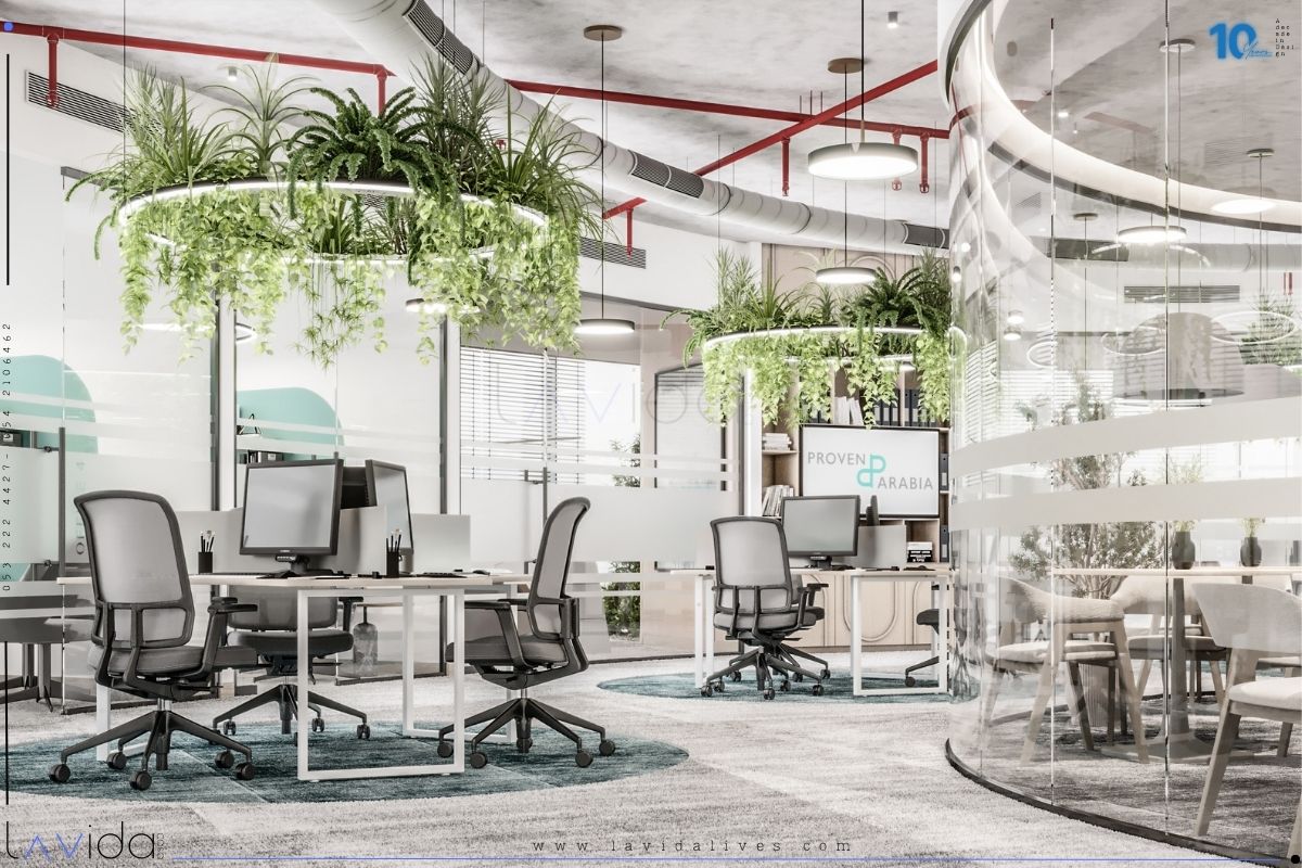 تصميم المكاتب ومساحات العمل في الرياض
